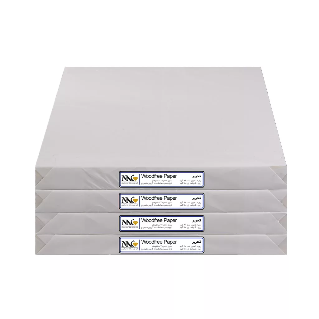 کاغذ پشت چسب دار شیت تحریر Woodfree Paper